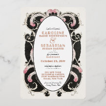 Glam Art Deco Gatsby  Monogram Wedding Gold