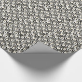  Glam Art Deco Palmetto Fans uit 1920 Cadeaupapier (Hoek)