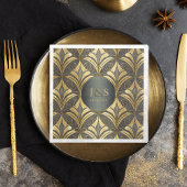 Glam Art Deco Patroon Bruiloft ID1033 Servet