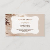 Glam Aurum Marmer Geometrische Vorm Make-up Arties Visitekaartje (Achterkant)