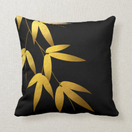 Glam Bamboe leveert goudolie | zwart Kussen