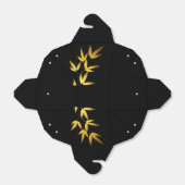 Glam Bamboo Bladeren Goud Folie | zwart goud Bedankdoosjes (Uitgevouwen)