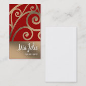 "Glam Baroque Curves" — onderscheidend, Classy, Ch Visitekaartje (Voorkant / Achterkant)