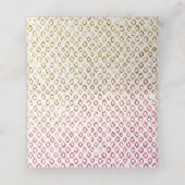 GLAM BAT MITZVAH moderne luxe roze gouden glitter Plaatskaartje (Binnenkant ongevouwen)