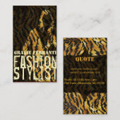 Glam Beauty GirlFashion Stylist Makeup Artist Visitekaartje (Voorkant / Achterkant)