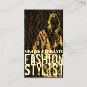 Glam Beauty GirlFashion Stylist Makeup Artist Visitekaartje (Voorkant)