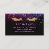 Glam Beauty Salon Make-up Artiest Lash Extensions Visitekaartje (Achterkant)
