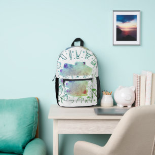 Glam Beauty: Unieke make-up design tas" Bedrukte Rugzak