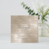 Glam Beige Ivory Velvet Vrijgezellenfeest Kaart (Staand voorkant)