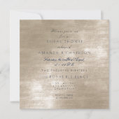 Glam Beige Ivory Velvet Vrijgezellenfeest Kaart (Voorkant)