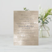 Glam Beige Ivory Velvet Vrijgezellenfeest Kaart (Staand voorkant)