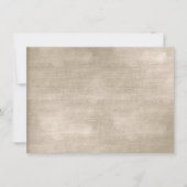 Glam Beige Ivory Velvet Vrijgezellenfeest Kaart (Achterkant)