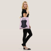  Glam Black Corsets Fun Flirty Pink Tote Bag (Op model)