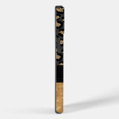 Glam Black en Gold Leopard Print Case-Mate iPhone Case (Achterkant / Rechts)