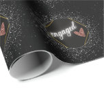 Glam Black en Silver Cadeaupapier<br><div class="desc">Stijlvolle glamor. Elegant & modern!</div>