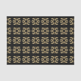 Glam Black Gold Abstract grafisch patroon Tissuepapier