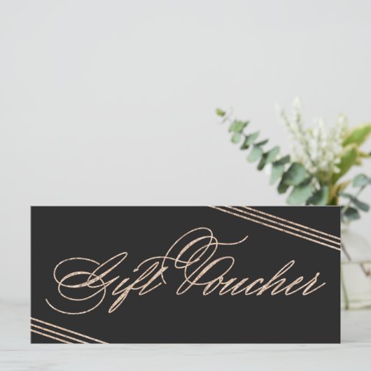 Glam Black Gold Gift Voucher 50 (Staand voorkant)