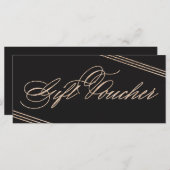 Glam Black Gold Gift Voucher 50 (Voorkant / Achterkant)