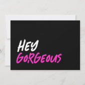 Glam Black Hot Pink Dank u kaart (Voorkant)