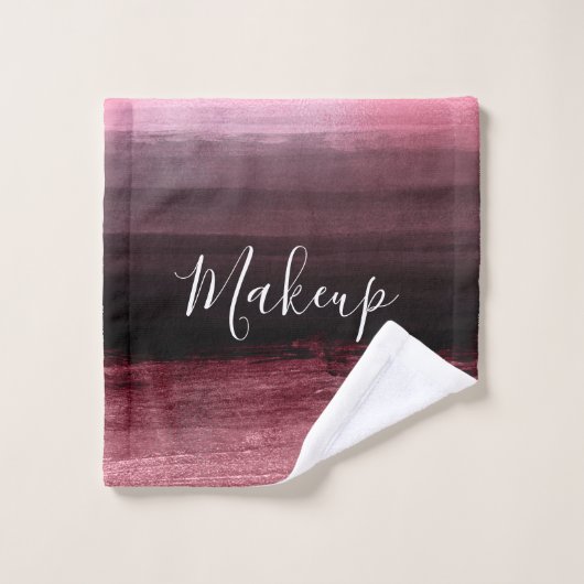 Glam Black, Roos Gold en Roze Make-up Artist Washandje (Wasdoekje)