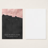 Glam Black Roos Gold Stripes, Kaarten voor beeldsc Visitekaartje (Voorkant /achterkant)