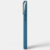 Glam Blauw Witte Parels Case-Mate iPhone Case (Achterkant / Links)