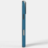 Glam Blauw Witte Parels Case-Mate iPhone Case (Achterkant / Rechts)