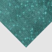 Glam Blauwgroen Sequins Tissuepapier (Detail)
