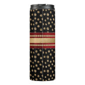 Glam Bling Glitter Polka Dots and Monogram Thermosbeker (Achterkant)