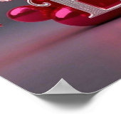 Glam Bling Zilver Goud Beste Moeder Ooit Poster (Hoek)