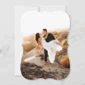  Glam Bloemen Foto Huwelijksuitnodiging Kaart (Achterkant)