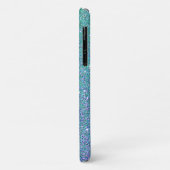 Glam Blue Green en Paarse glitter Case-Mate iPhone Case (Achterkant/links)