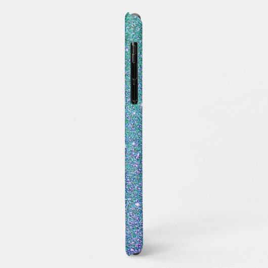 Glam Blue Green en Paarse glitter Case-Mate iPhone Case (Achterkant/links)