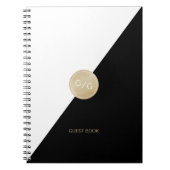 Glam blush glitter roos goudbruiloft notitieboek (Voorkant)