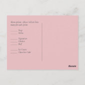 Glam Blush Pink Floral Moderne Weddenschap Briefkaart (Achterkant)
