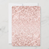 Glam Blush Pink Glitter Sparkle Kaart (Achterkant)