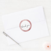 Glam Blush Pink Glitzy Sparkle Dank u Ronde Sticker (Envelop)
