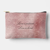 Glam Blush Pink Glitzy Sparkle Etui (Voorkant)
