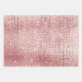 Glam Blush Pink Glitzy Sparkle Inpakpapier Vel (Voorkant)