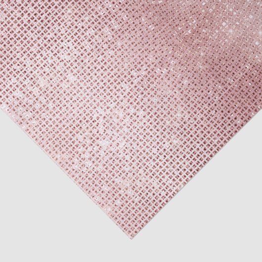 Glam Blush Pink Glitzy Sparkle Tissuepapier (Detail)