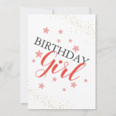 Glam Blush Pink Spa Birthday Party Kaart (Achterkant)