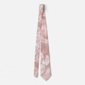 Glam Blush Roos Gold Chic Patroon Stropdas (Achterkant)