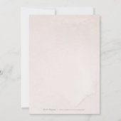 Glam blush roos goudkalligrafie verjaarfeest kaart (Achterkant)