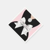 Glam Blush Roze Fancy Tiffany Theme Baby shower Servet (Hoek)