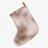 Glam Blush Roze Goud Glitter Liefde Grote Kerstsok (Achterkant (Hangend))