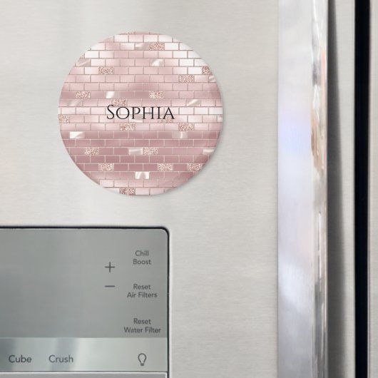 Glam Blush roze stenen Magneet (Insitu (Koelkast))