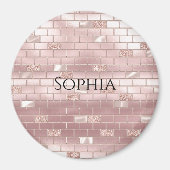 Glam Blush roze stenen Magneet (Voorkant)