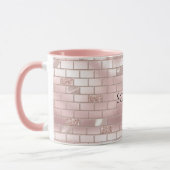 Glam Blush roze stenen Mok (Links)
