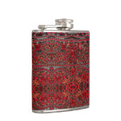 glam bohemian crystal burgundy ruby rhinestone heupfles (Rechts)