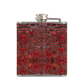 glam bohemian crystal burgundy ruby rhinestone heupfles (Achterkant)